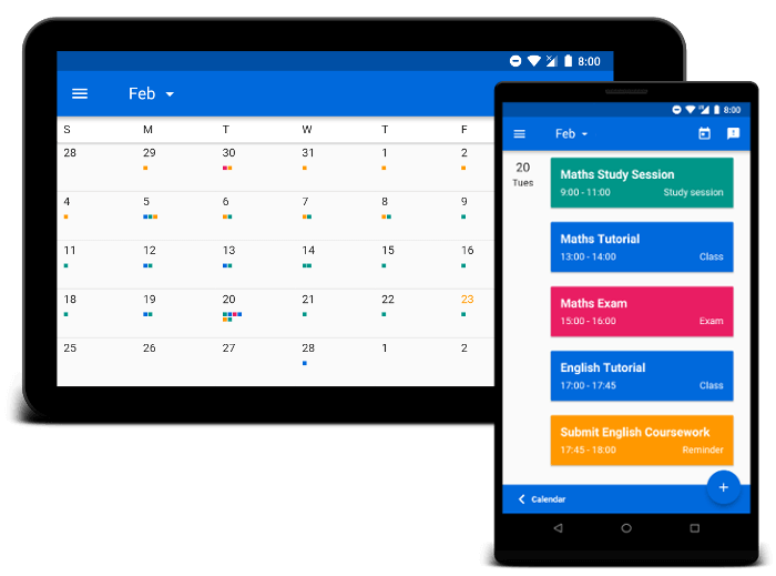 Image showing calendar planner apps